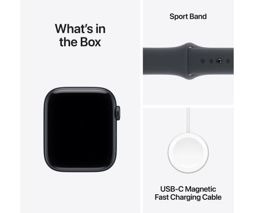 Apple Watch SE 3, 44 mm, GPS, sport band, M/L, must alumiinium / must - Nutikell