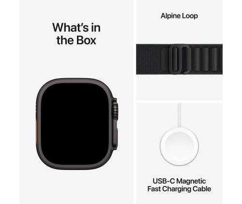 Apple Watch Ultra 3, 49 mm, Alpine Loop, Medium, must titaan / must - Nutikell