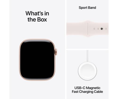 Apple Watch Series 10 GPS + Cellular, 46 mm, sport band, M/L, roosa alumiinium / roosa - Nutikell