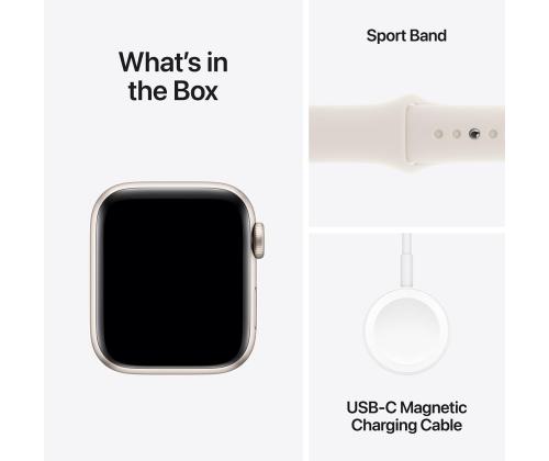 Apple Watch SE, 40 mm, GPS, sport band, S/M, beež alumiinium / beež - Nutikell