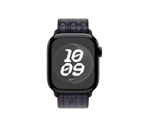 Apple Nike Sport Loop, 46mm, must/sinine - Kellarihm