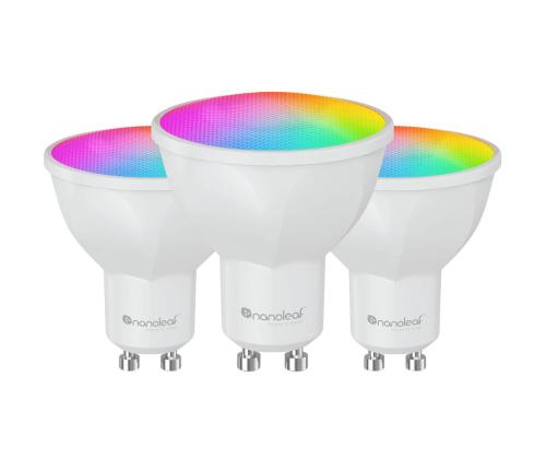 NanoLeaf Matter GU10 Smart Bulb, 3 tk - Nutivalgusti