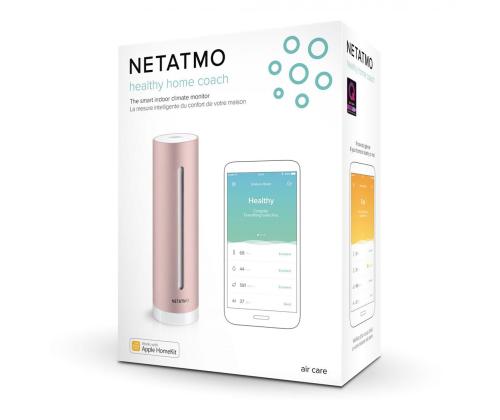 Netatmo Smart Indoor Air Quality Monitor, roosa kuldne - Nutikas siseõhu kvaliteedi mõõtja