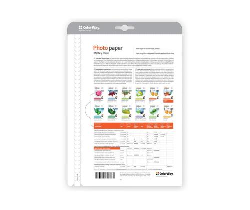 ColorWay 10x15, 190 g/m², 50 lehte, matt - Fotopaber