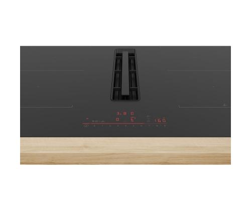 Bosch, Seeria 6, laius 80 cm, raamita, must - Integreeritav induktsioonpliidiplaat õhupuhastiga