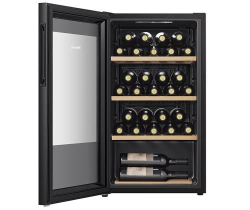 Hisense, maht: 30 pudelit, must - Veinikülmik