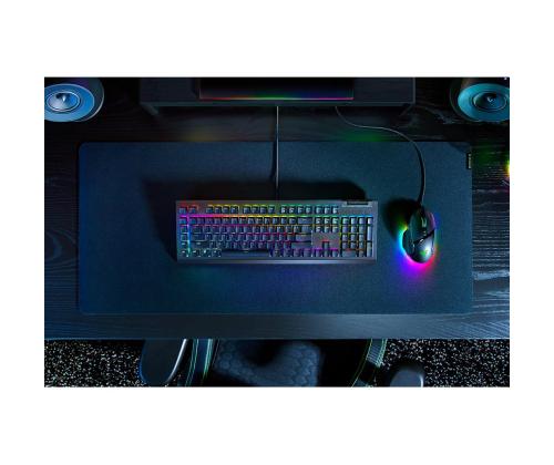 Razer BlackWidow V4 X, Green Switch, mehaaniline, US, must - Klaviatuur