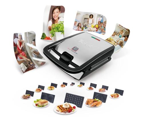 Tefal Snack Collection, 700 W, roostevaba teras - Võileivagrill vahetatavate plaatidega