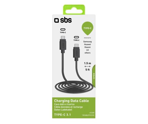 Kaabel USB-C - USB-C 3.1 SBS  (1,5 m)
