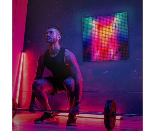 Twinkly Squares, 3 paneeli, IP20, laienduskomplekt, must - Nutikad valguspaneelid