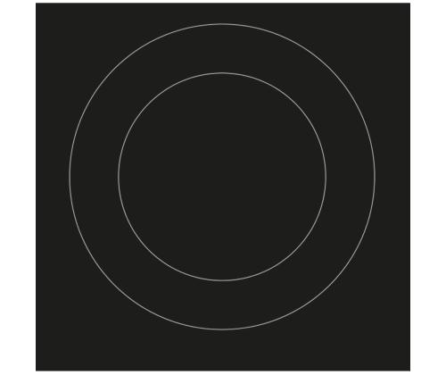 Whirlpool, domino, laius 30 cm, must - Integreeritav keraamiline pliidiplaat