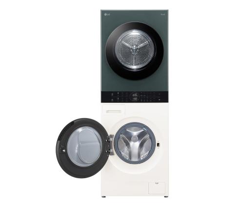 LG, 12 kg + 10 kg, sügavus 66 cm, 1400 p/min, beež/roheline - Pesumasin + Pesukuivati