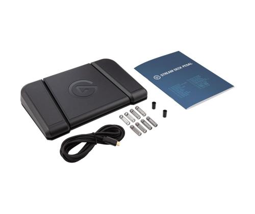 Elgato Stream Deck Foot Pedal, must - Jalapedaal