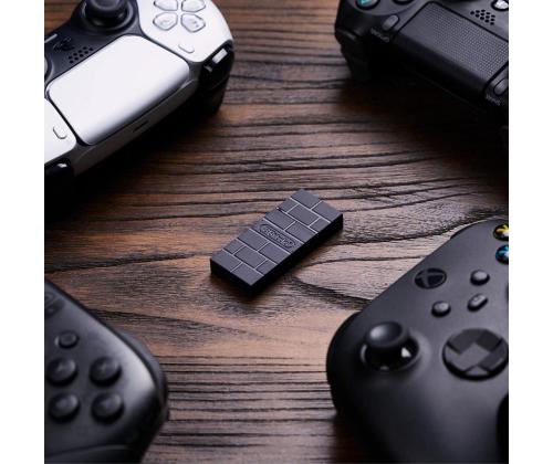 8BitDo USB Wireless Adapter 2, must - Juhtmevaba juhtpuldi adapter