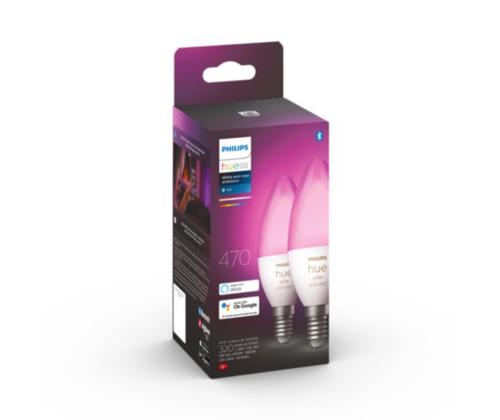 Philips Hue White and Color, E14, 2 tk, värviline - Nutivalgusti