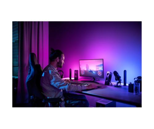 Philips Hue Play Gradient PC Lightstrip, 32''-34'', must/valge - LED valgusriba arvutile