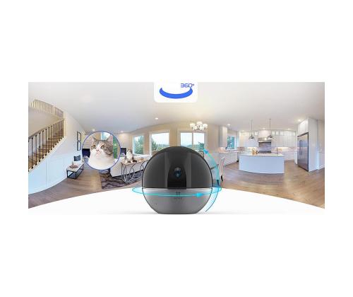 EZVIZ E6, 5 MP, WiFi, LAN, inimese tuvastus, öörežiim, must - Pöördkaamera