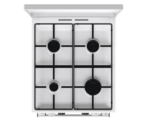 Gorenje, 62 L, laius 50 cm, valge - Gaasipliit elektriahjuga