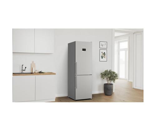 Bosch, NoFrost, 321 L, kõrgus 186 cm, roostevaba teras - Külmik