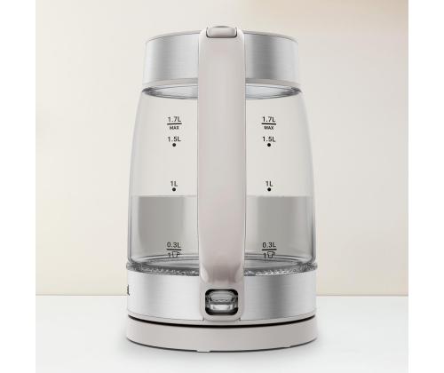 Tefal, 1.7 L, hall - Klaasist veekeetja