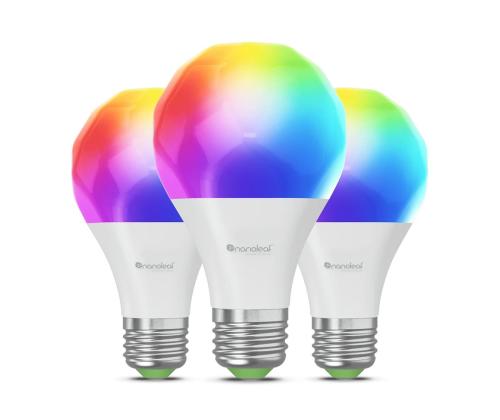 NanoLeaf Matter E27 Smart Bulb, 3 tk - Nutivalgusti