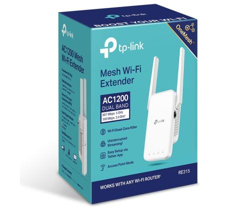 TP-Link RE315, AC1200, valge - Wi-Fi võimendi