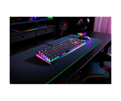 Razer BlackWidow V4 X, Green Switch, mehaaniline, US, must - Klaviatuur