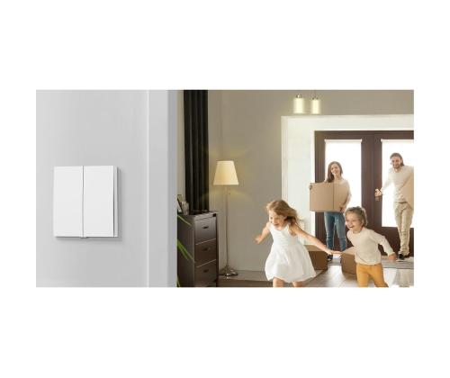 TP-Link Tapo S220, 2-kanaliga, 1-suunaline, valge - Nutikas valguslüliti