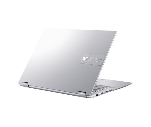 Asus Vivobook S 14 Flip OLED, 14'', 90 Hz, 2.8K, OLED, Ryzen 5, 16 GB, 1 TB, hõbe - Sülearvuti