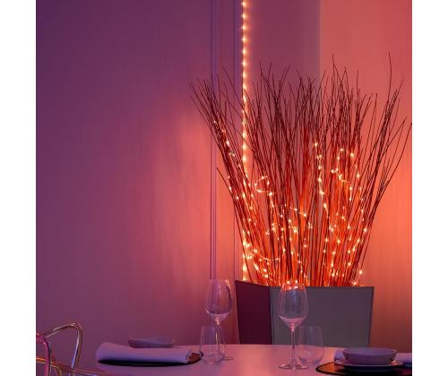 Twinkly Dots, 200 LED, IP20, 10 m, valge - Nutikas valgusriba