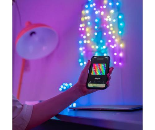 Twinkly Candies Stars, RGB, 100 LED, USB-C, 6 m, läbipaistev - Nutivalgusti