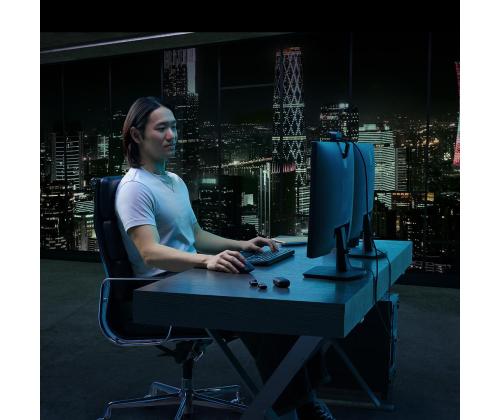 Logitech MX Keys S Plus, US, must - Juhtmevaba klaviatuur