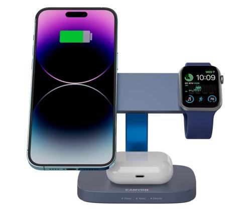 Canyon WCS-310, tumehall/sinine - Juhtmevaba laadimisdokk