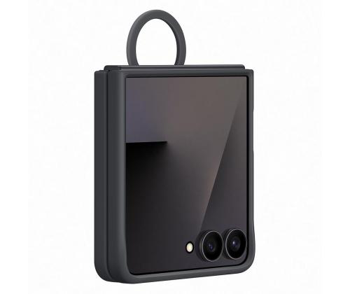 Samsung Silicone case, Galaxy Flip7, must - Silikoonümbris