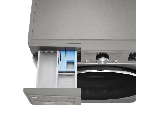 LG, Slim Steam, 8,5 kg / 5 kg, 1200 p/min, sügavus 47,5 cm, hõbedane - Eestlaetav Kuivatiga pesumasin