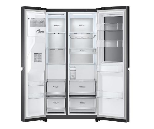 LG, InstaView, vee- ja jääautomaat veepaagiga, 635 L, kõrgus 179 cm, must - SBS-külmik