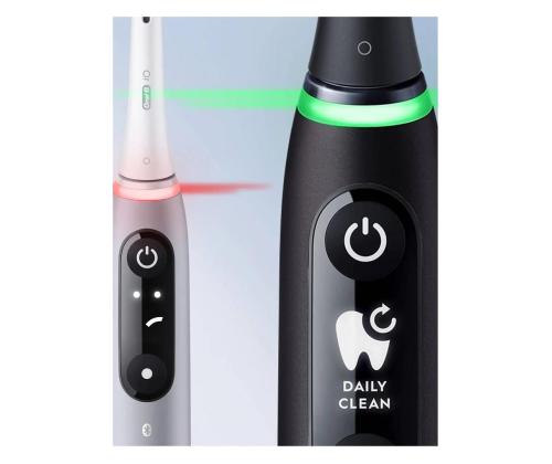 Braun Oral-B iO6, 2 tk, must/roosa - Elektriliste hambaharjade komplekt