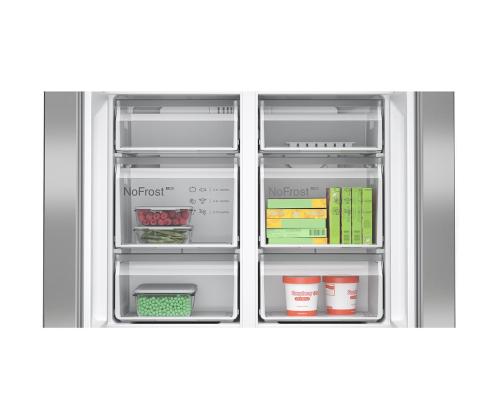 Bosch Seeria 4, French Door, 605 L, 183 cm, roostevaba teras - SBS-Külmik