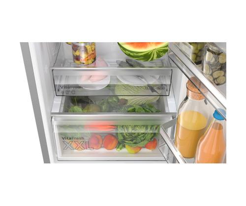 Bosch, NoFrost, 321 L, kõrgus 186 cm, roostevaba teras - Külmik