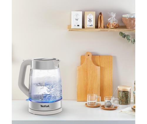 Tefal, 1.7 L, hall - Klaasist veekeetja