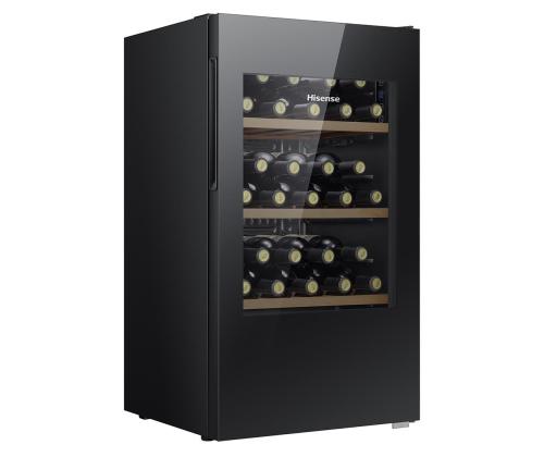 Hisense, maht: 30 pudelit, must - Veinikülmik
