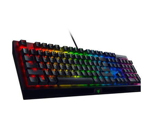 Razer BlackWidow V3 Razer Yellow Switch, SWE, must - Mehaaniline klaviatuur