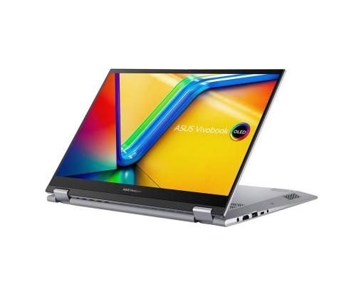 Asus Vivobook S 14 Flip OLED, 14'', 90 Hz, 2.8K, OLED, Ryzen 5, 16 GB, 1 TB, hõbe - Sülearvuti