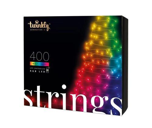 Twinkly Strings, 400 LED, IP44, 32 m, must - Nutikad jõulutuled