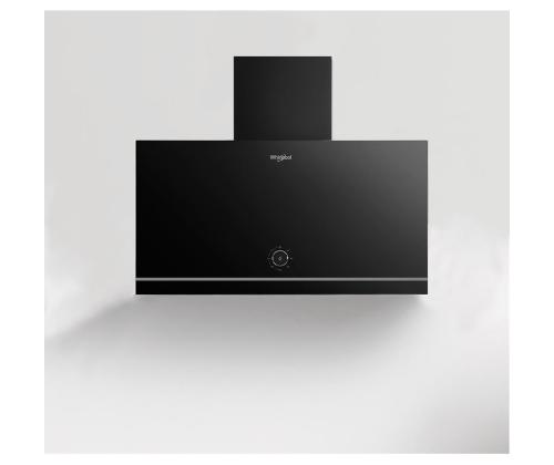 Whirlpool, 485 m³/h, laius 60 cm, must - Õhupuhasti