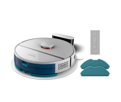 Philips HomeRun 3000 Aqua, märg- ja kuivpuhastus, valge - Robottolmuimeja