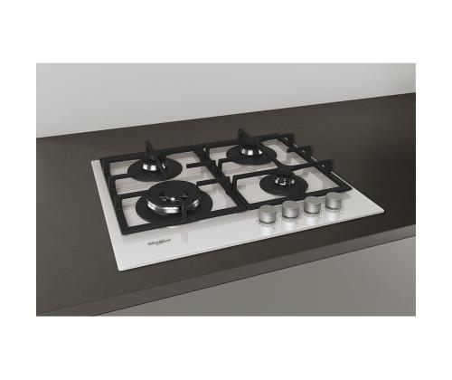 Whirlpool, toplettsoon, laius 59 cm, valge - Integreeritav gaasipliidiplaat