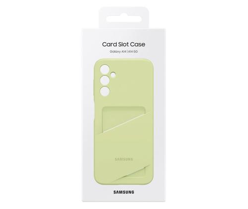 Samsung Card Slot Cover, Galaxy A14, kaarditaskuga, heleroheline - Ümbris