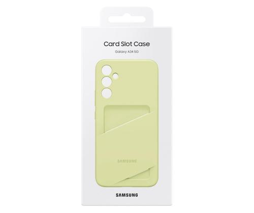 Samsung Card Slot Cover, Galaxy A34, kaarditaskuga, heleroheline - Ümbris