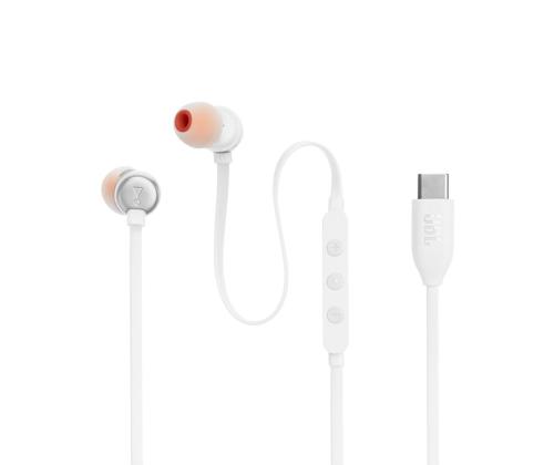 JBL Tune 310C USB-C, kõrvasisesed, valge - Juhtmega kõrvaklapid